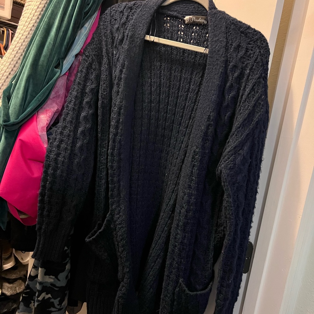 Oversized knit cardigan